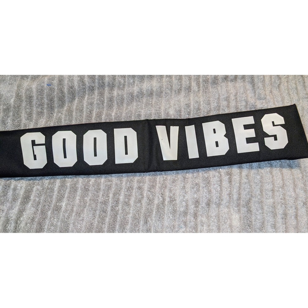 PINK Good Vibes Yoga Mat Bag Gym Pilates Carrier‎ Tote Black NWOT